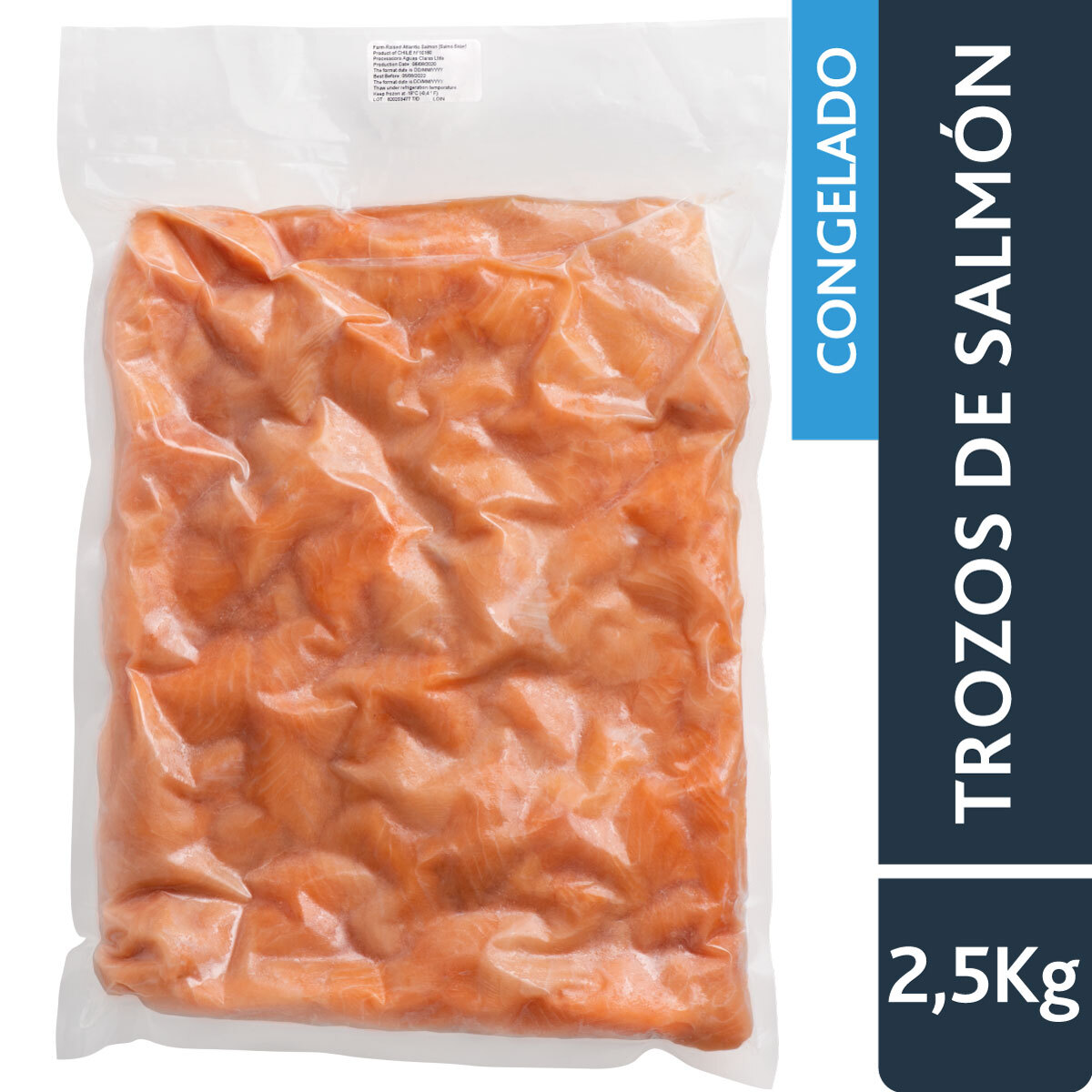 Trozos de Salmon 2,5 Kilos .