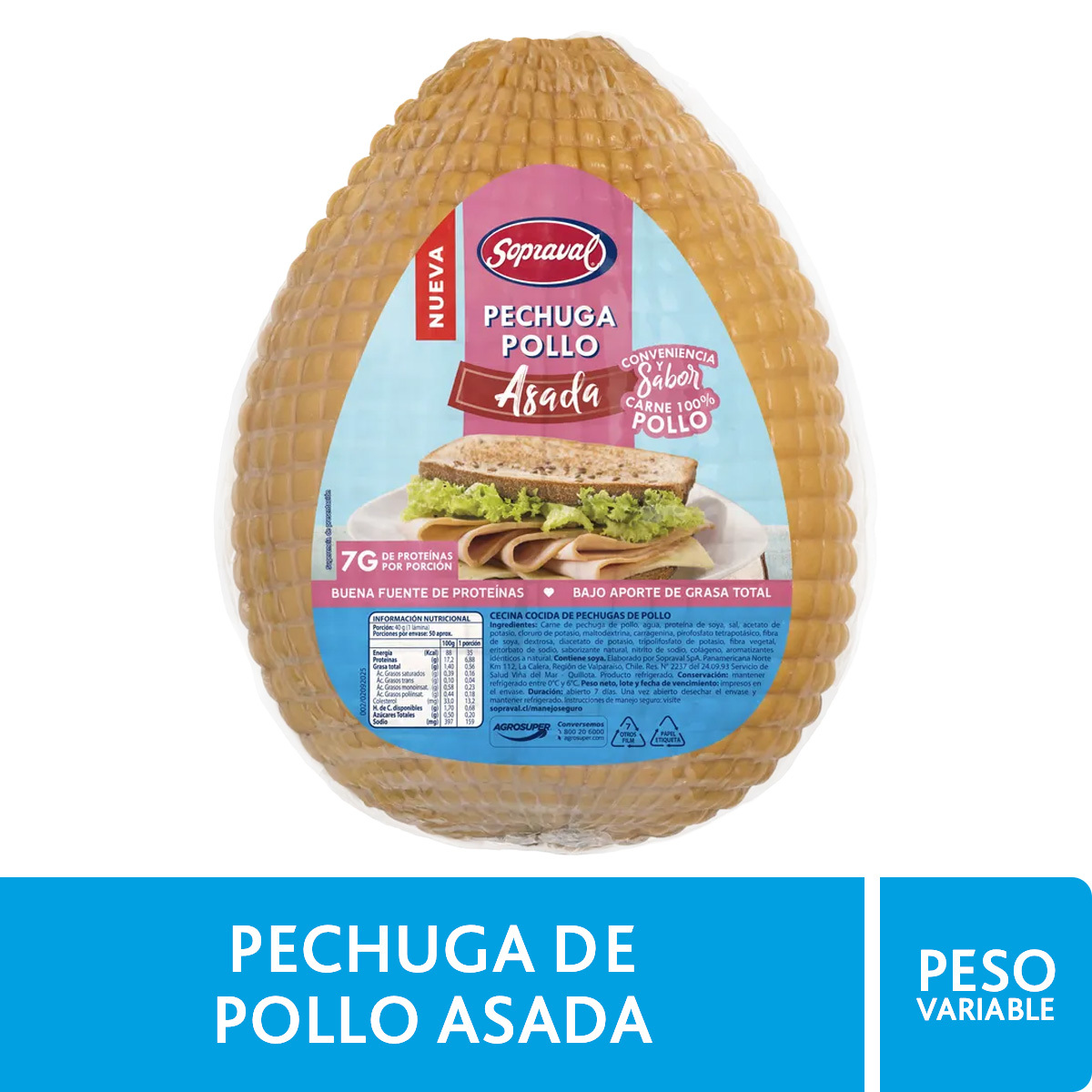 Pechuga de Pollo Asada