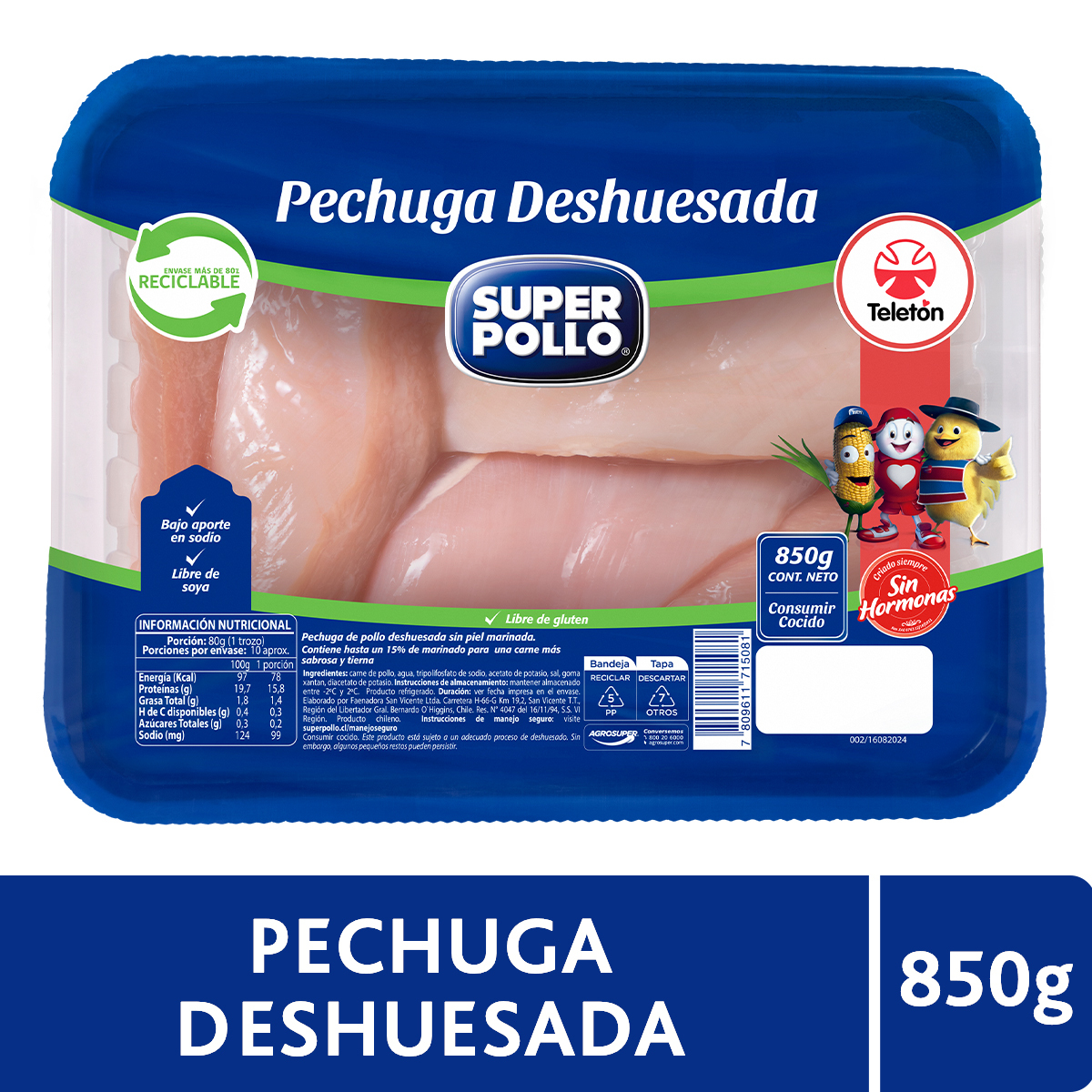 Pechuga Deshuesada de Pollo