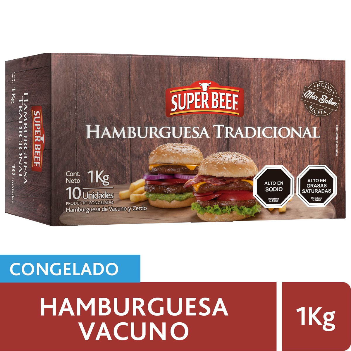 Estuche Hamburguesas Super Beef