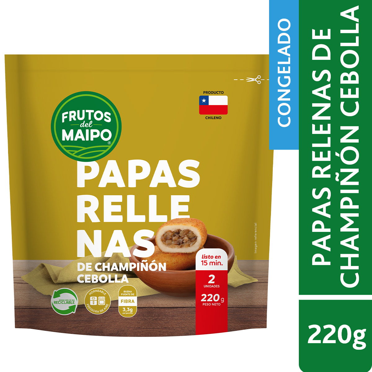 Papas Rellenas de Champiñón Cebolla