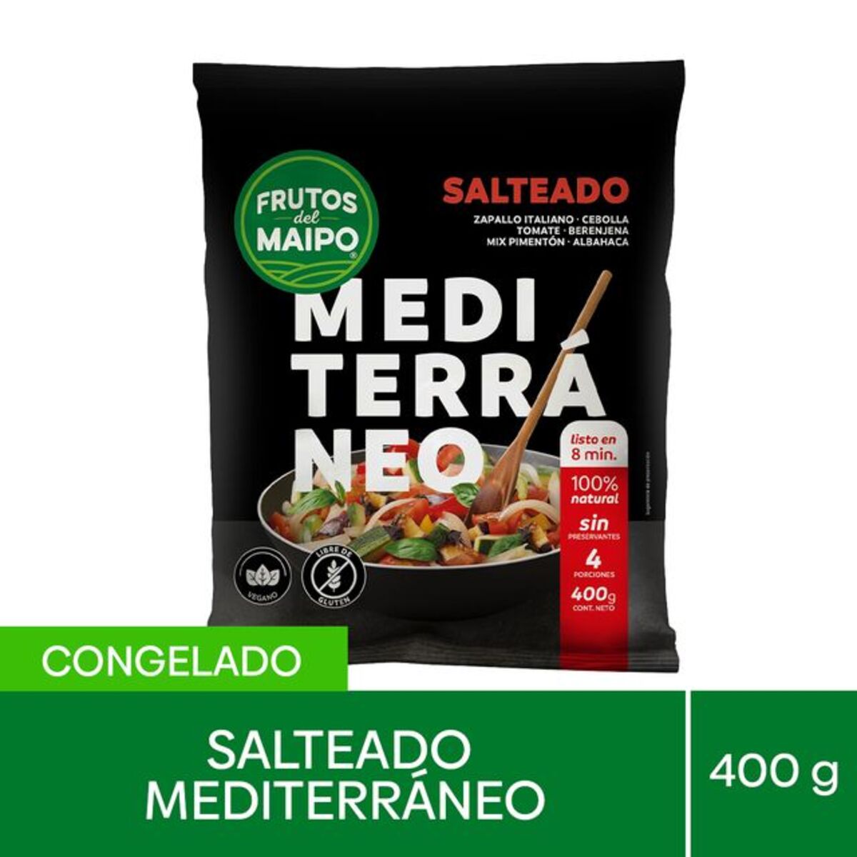 Salteado Mediterrano Con Albahaca