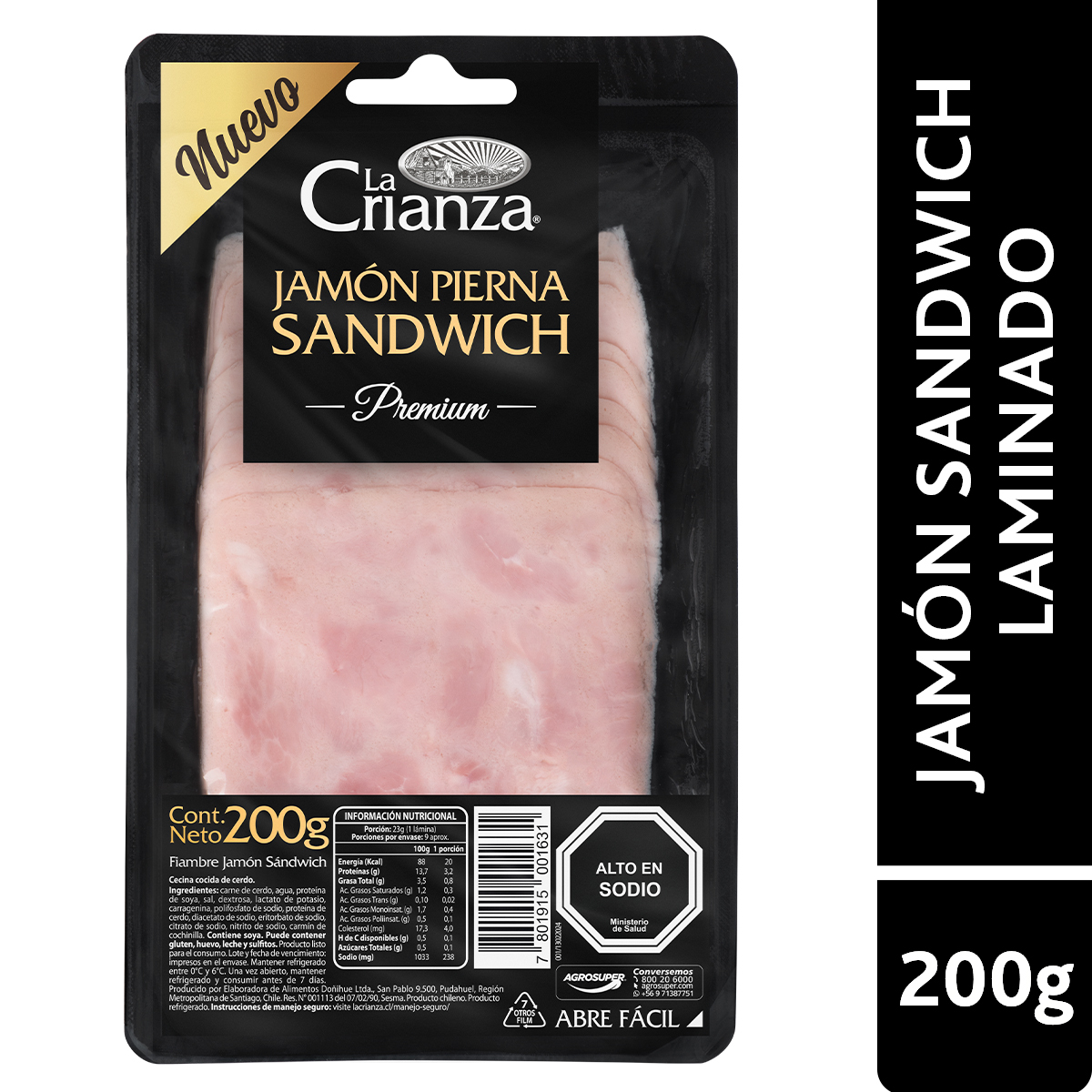 Jamón Sandwich Premium Laminado