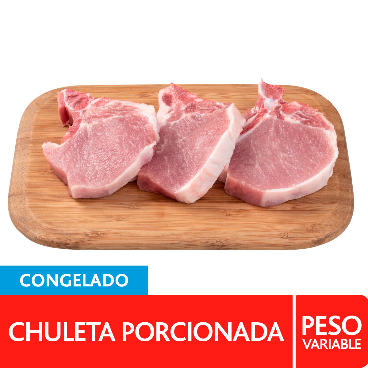 Chuleta Centr de Cerdo Porcionada IQF.