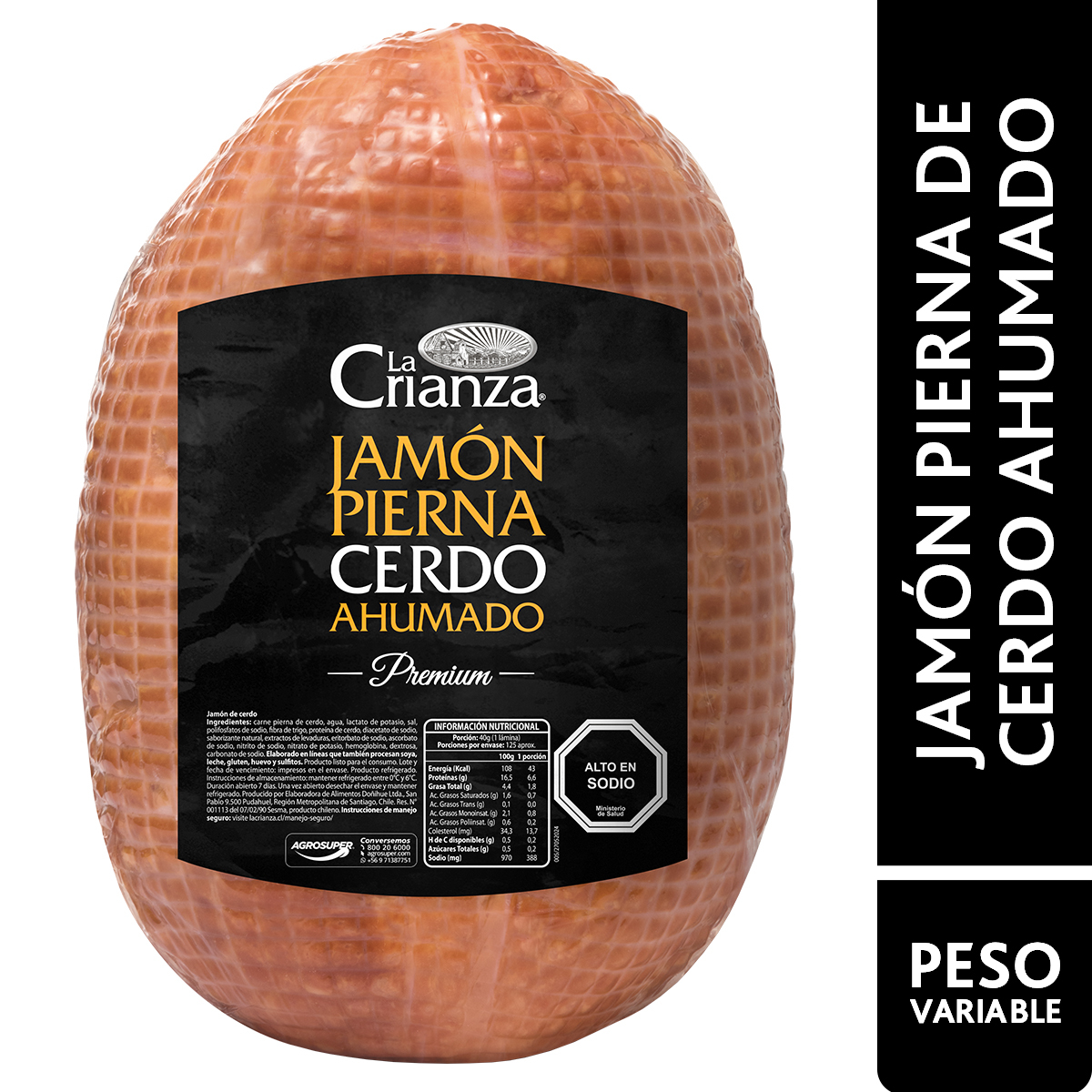 Jamón Pierna Ahumado de Cerdo