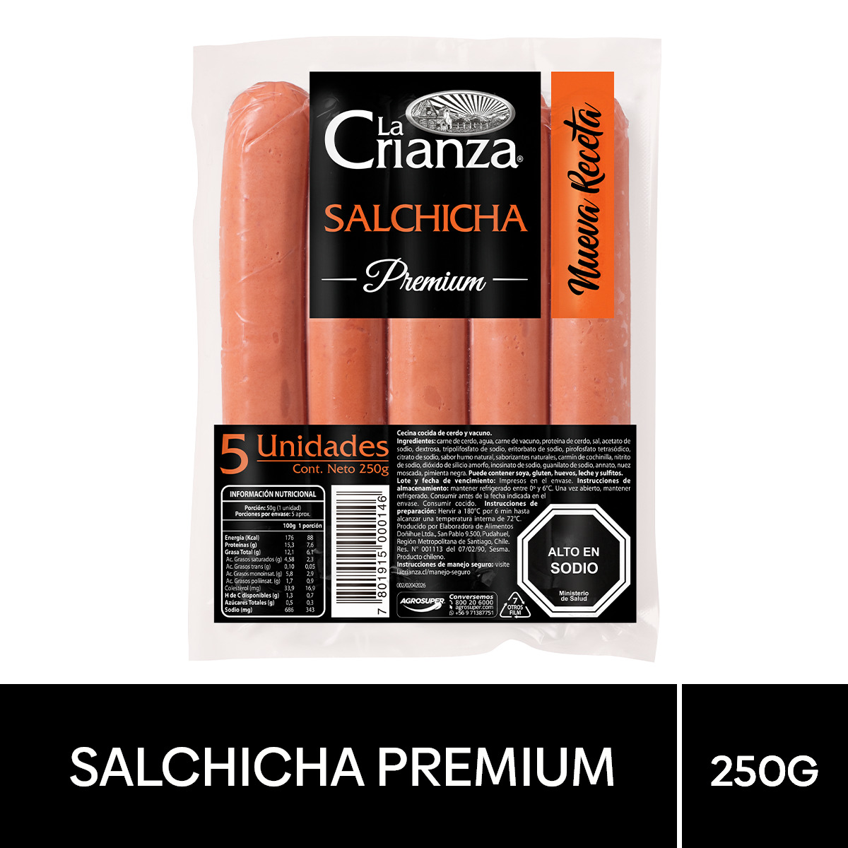 Salchichas Premium La Crianza 