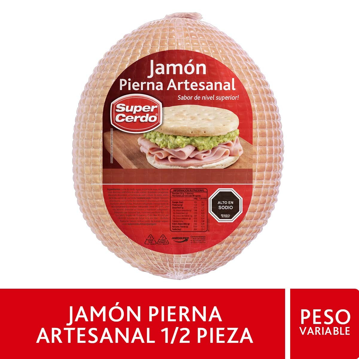 Jamón Pierna Artesanal Media Pieza