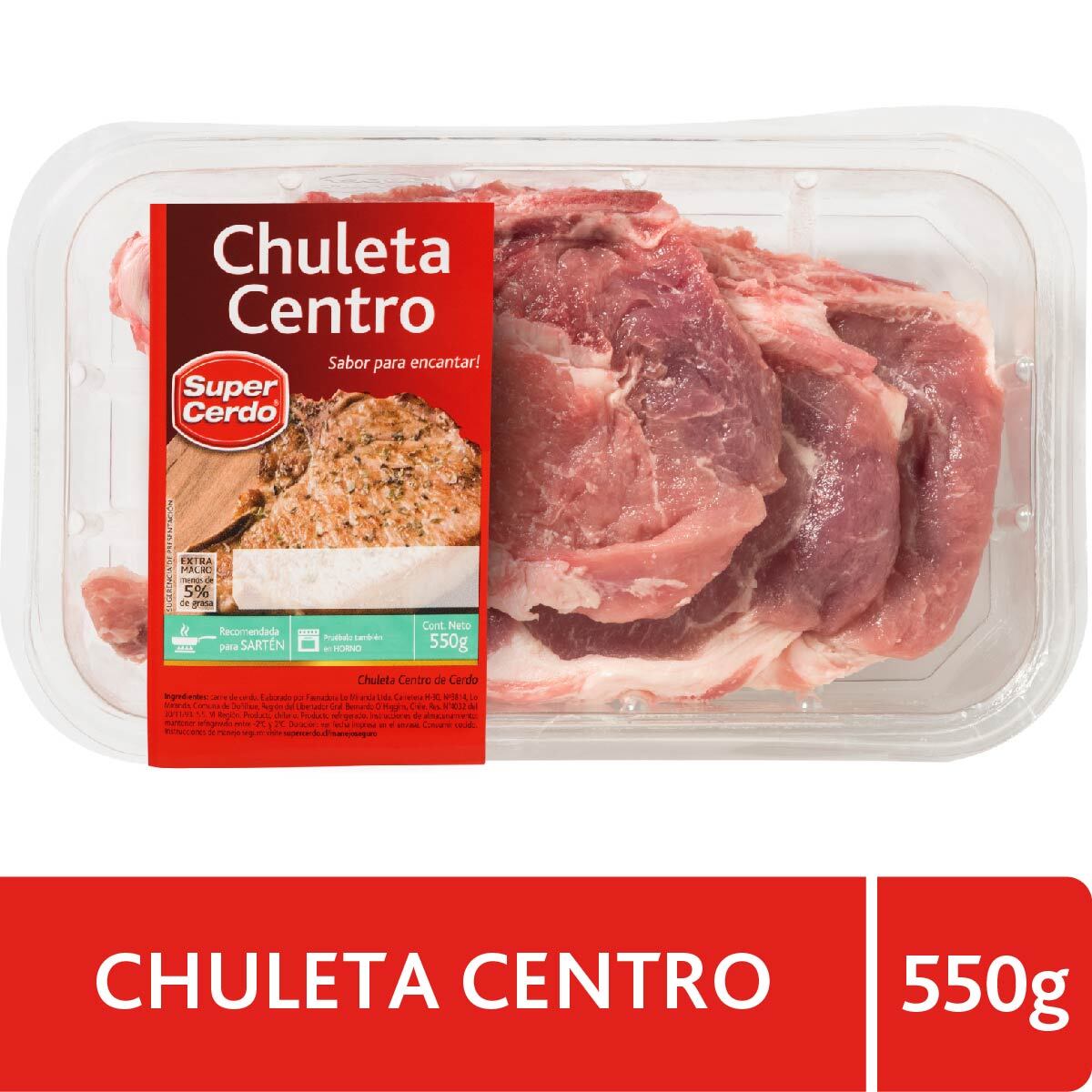 Chuleta Centro Porcionada