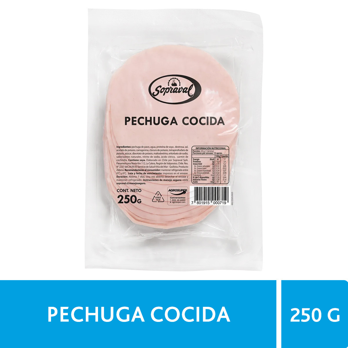 Pechuga Mix Cocida Laminada