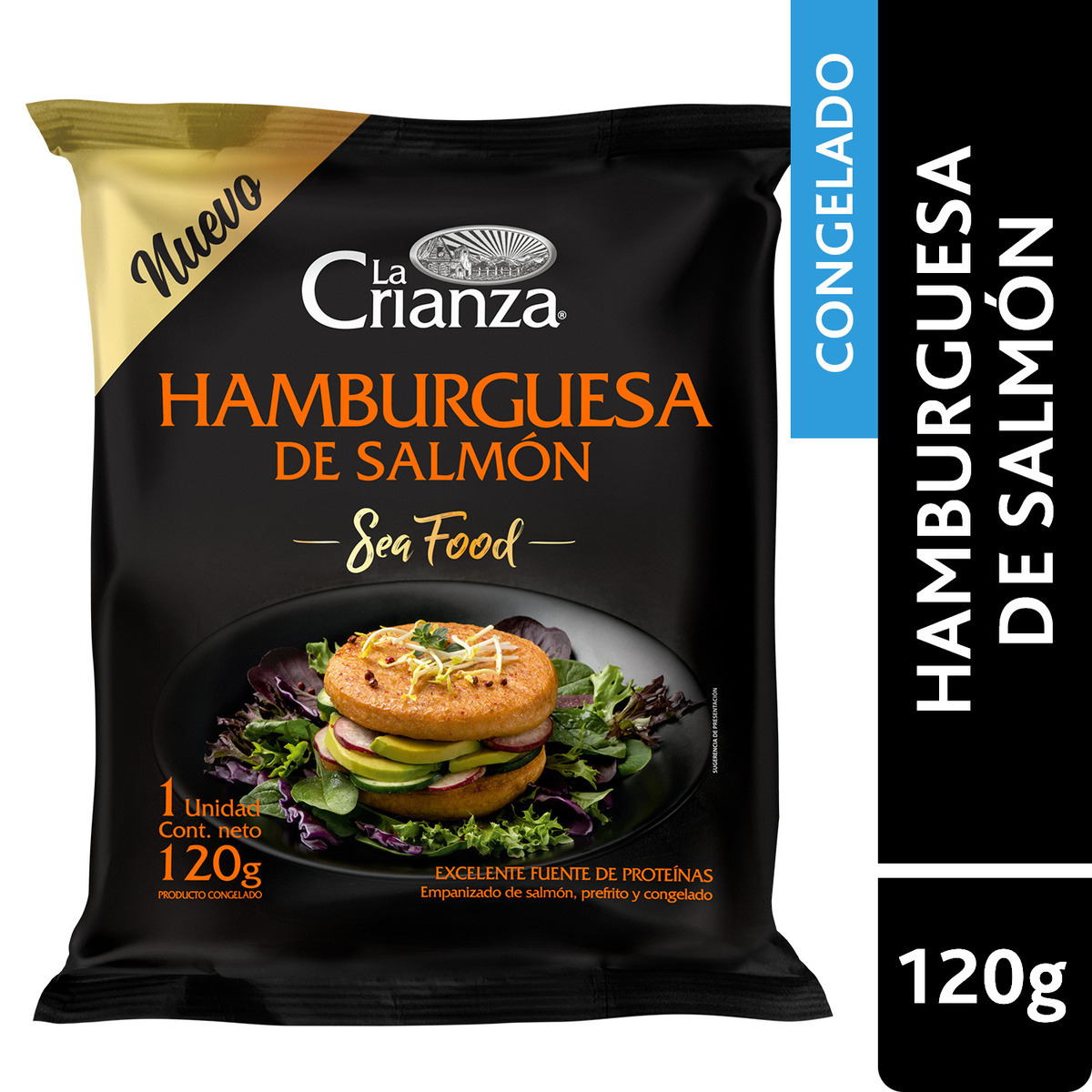 Hamburguesa de Salmón