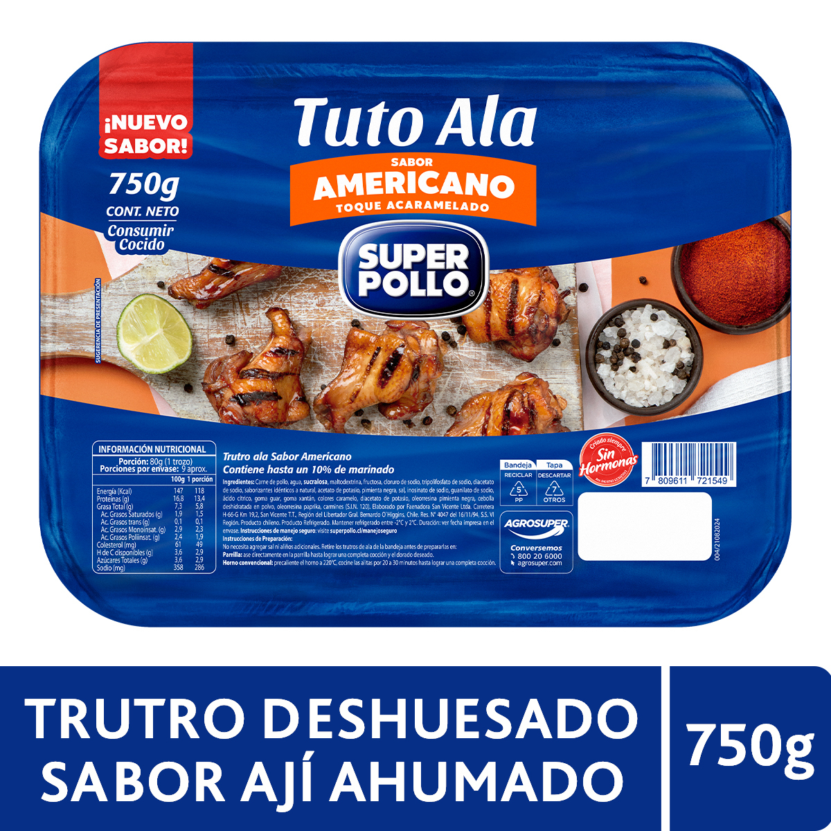 Trutro Deshuesado Sabor Ají Ahumado