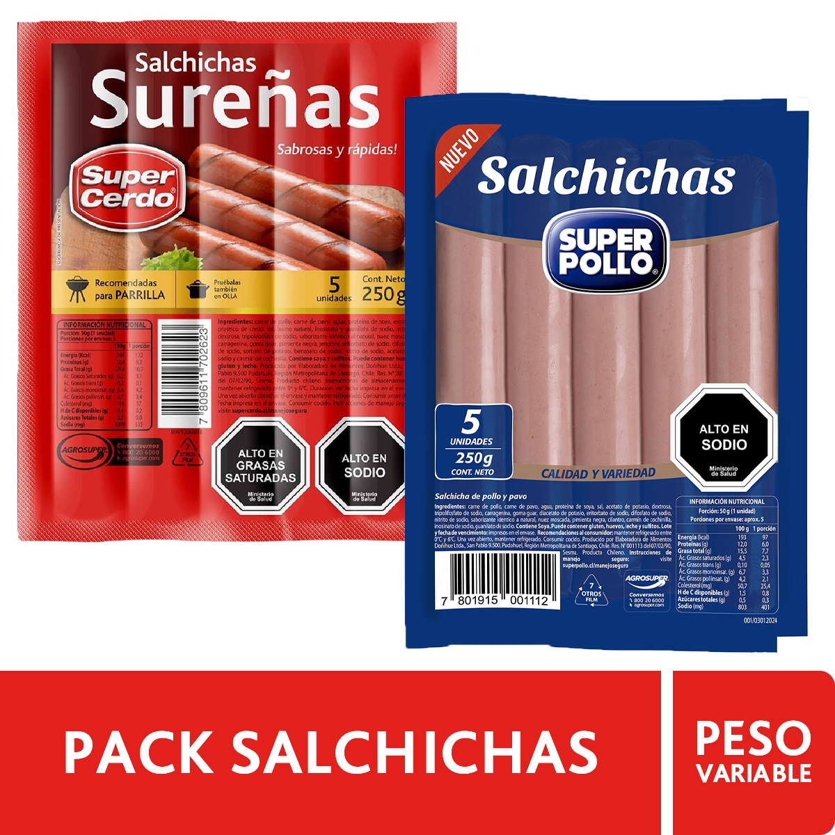 Pack Salchichas