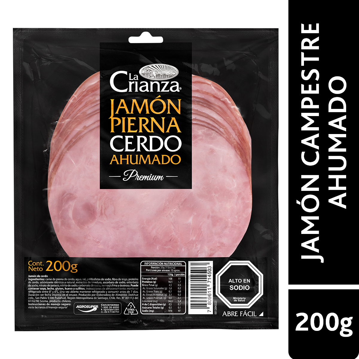 Jamón Campestre Ahumado Laminado