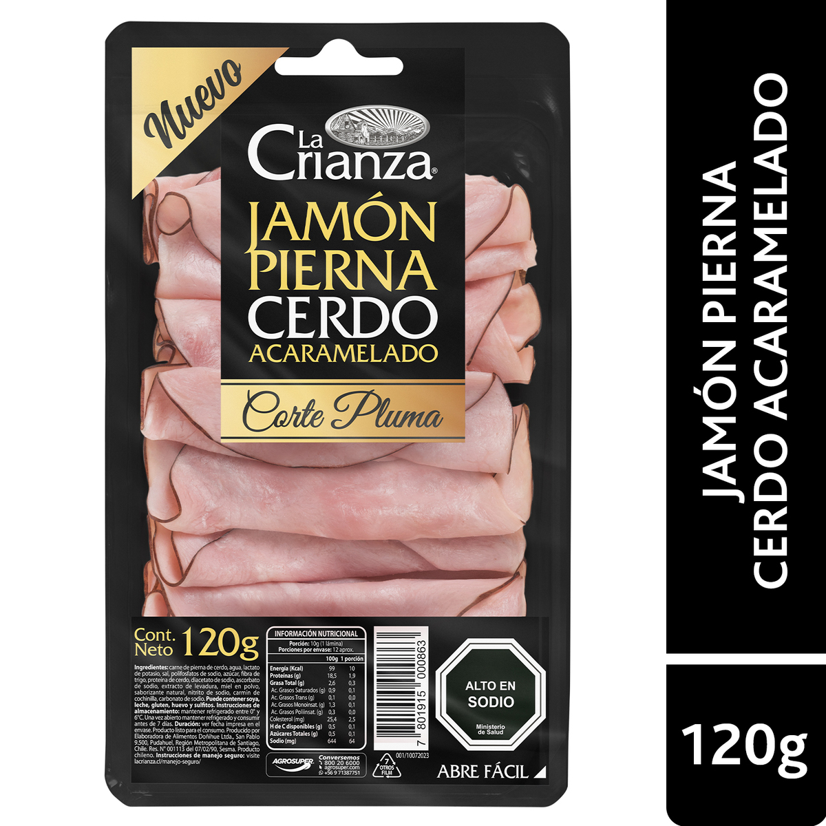 Jamón Pierna Acaramelado Corte Pluma