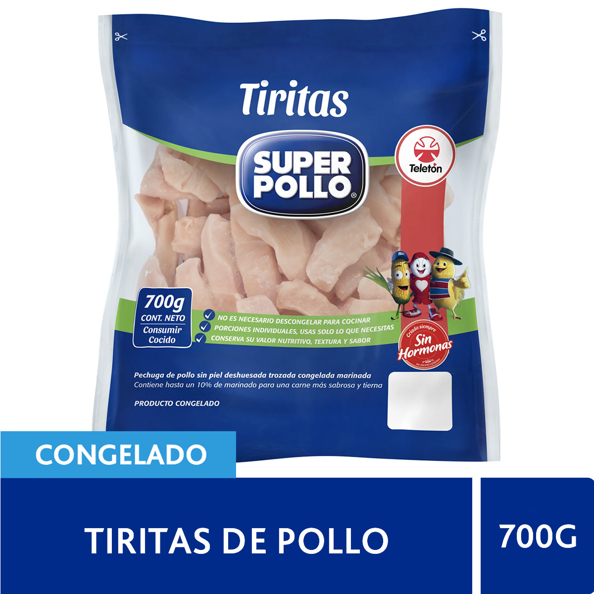 Tiritas de Pechuga de Pollo